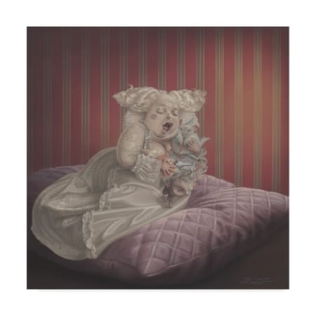 Kirk Reinert 'Satin And Chinchilla' Canvas Art,35x35